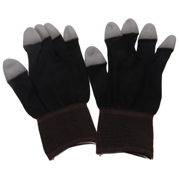 Wetec Handschuhe XL PU-beschichtete Fingerkuppen 